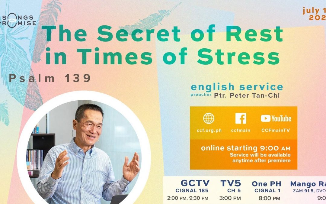 The Secret Of Rest In Times Of Stress