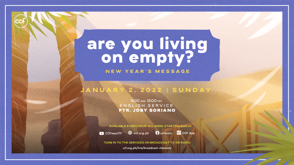 Are You Living On Empty?
